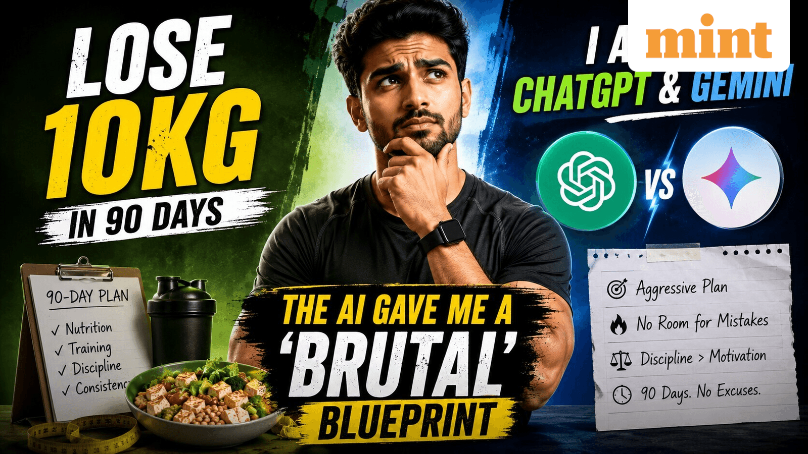 ChatGPT and Gemini reveal tough plan to shed 10kg in 90 days